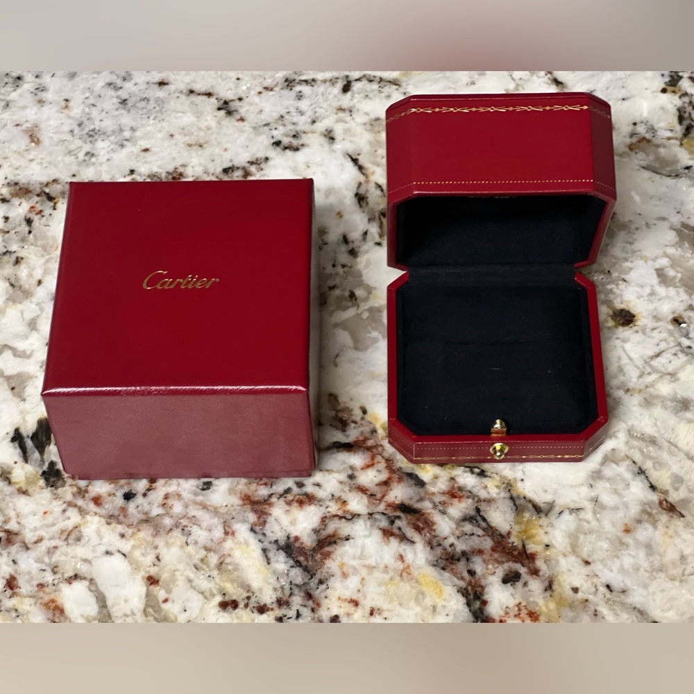 Cartier Love Ring Accessories- Ring box and hard box, as well as bag